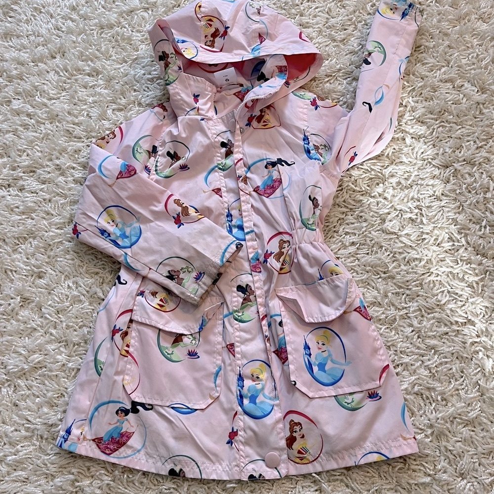 Disney Pink Princess Raincoat for Kids